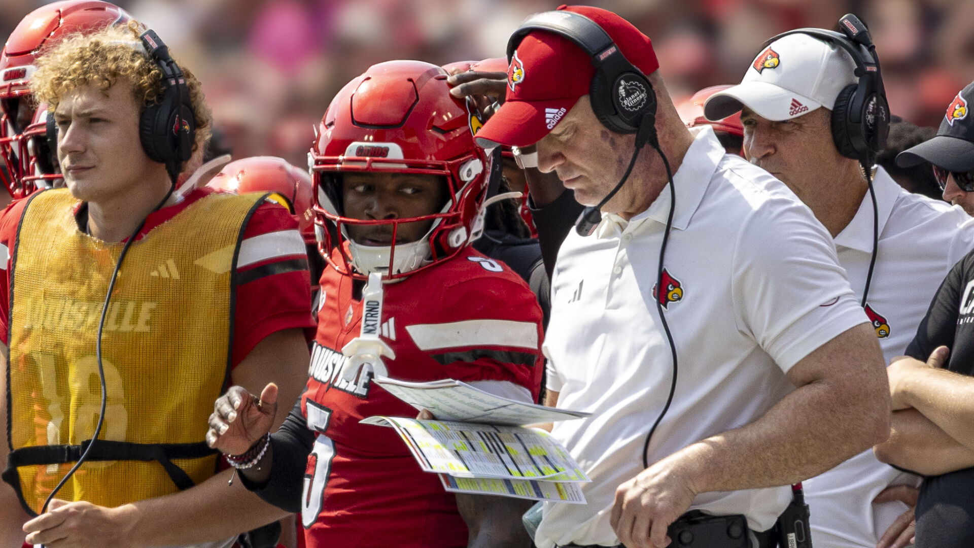 Jeff Brohm and Caullin Lacy